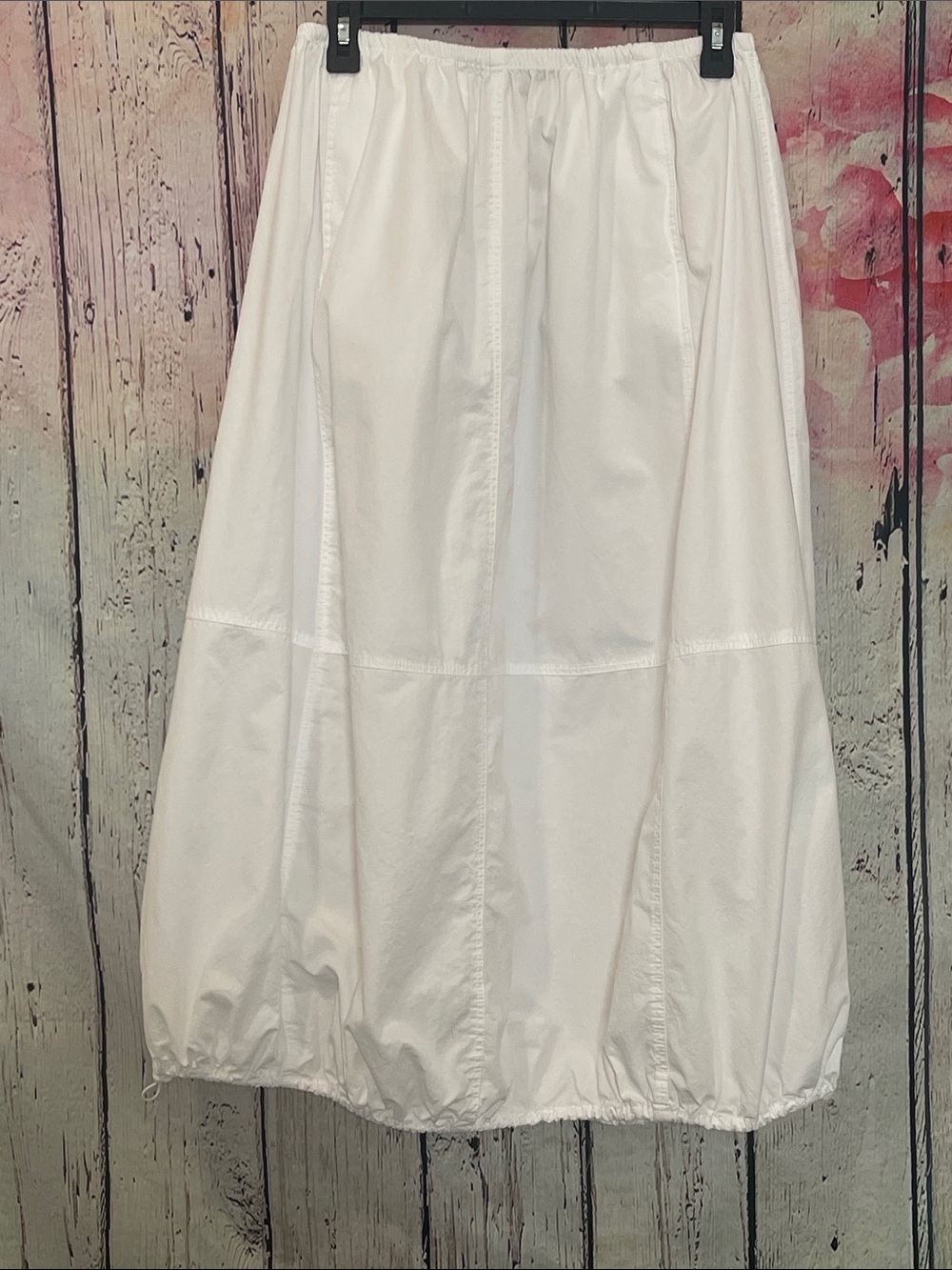 White Zara Bubble Hem Draw String Skirt -Small - Picture 1 of 1